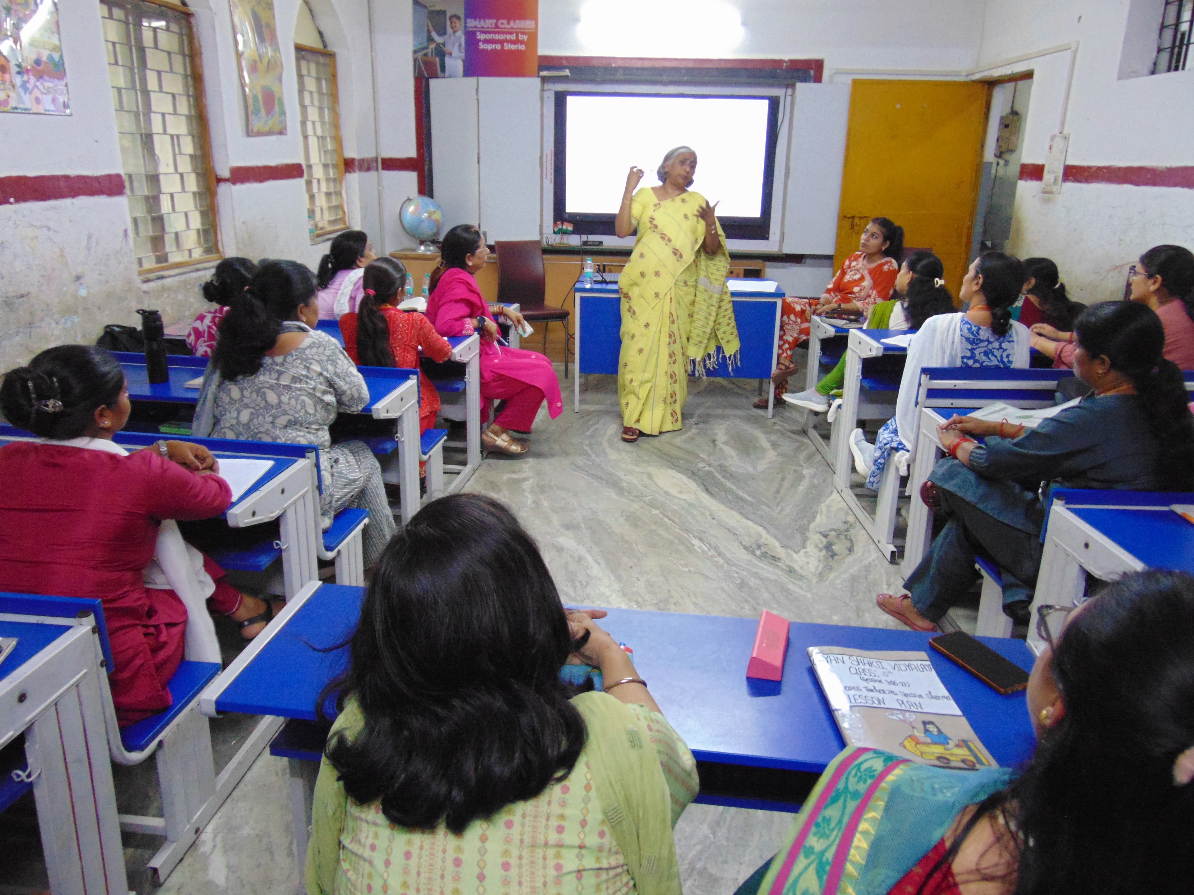 Students learning together in an educational setting